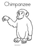 ChimpanzeeColoring Page
