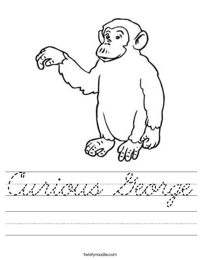 Curious George Worksheet