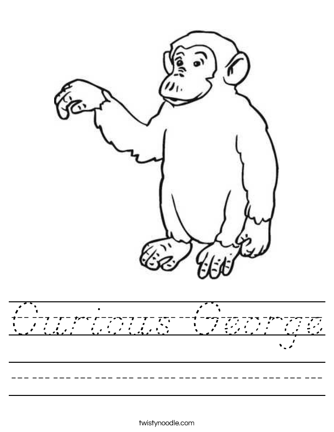 Curious George Worksheet