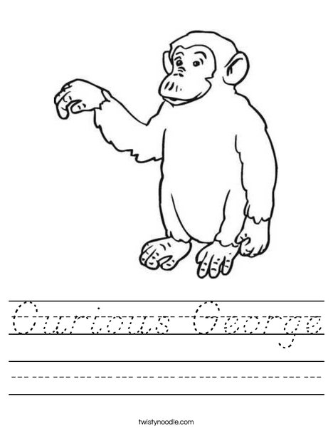 Chimpanzee Worksheet