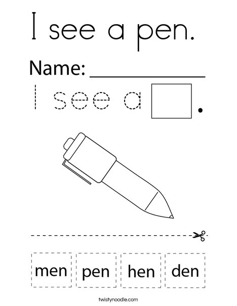 Choose the correct EN word. Coloring Page