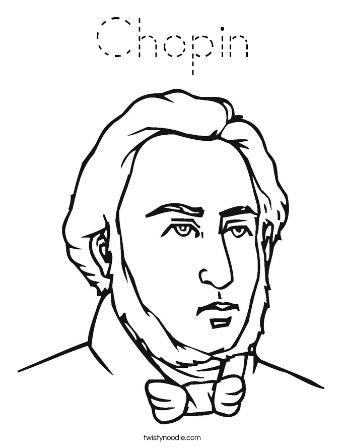 Chopin Coloring Page