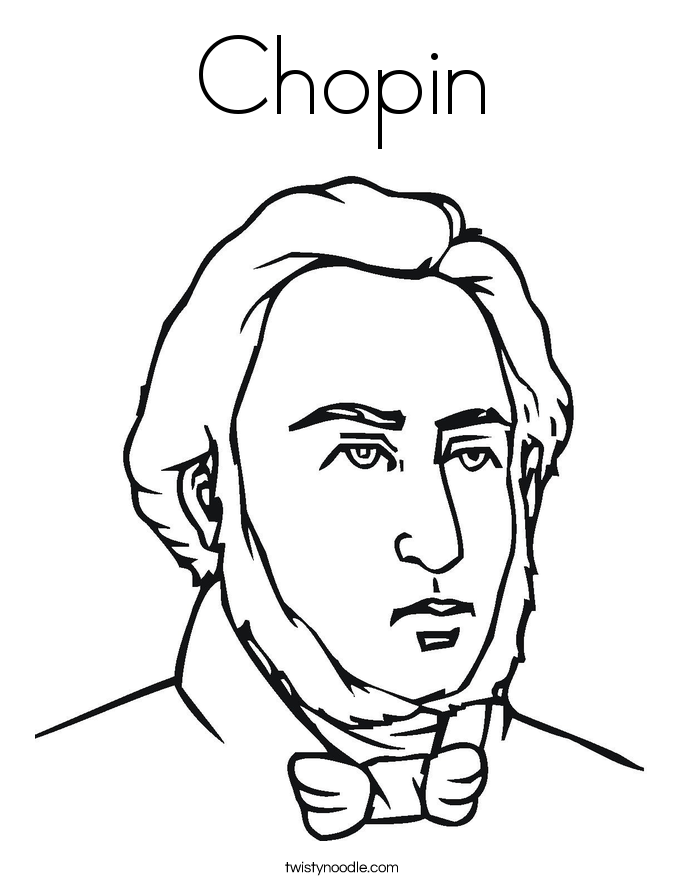 Chopin Coloring Page