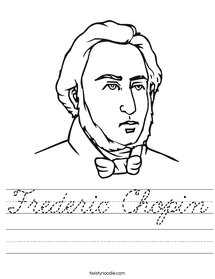 Frederic Chopin Worksheet