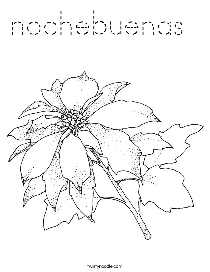 nochebuenas  Coloring Page