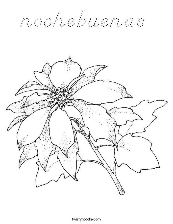 nochebuenas  Coloring Page