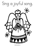 Sing a joyful song.Coloring Page