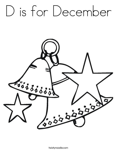 Christmas Bells Coloring Page