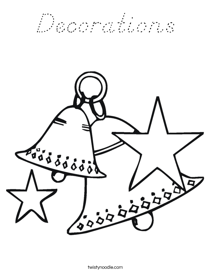 Decorations Coloring Page