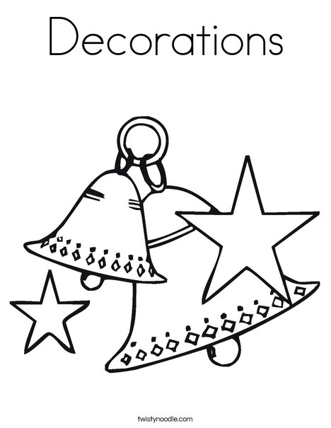 Christmas Bells Coloring Page