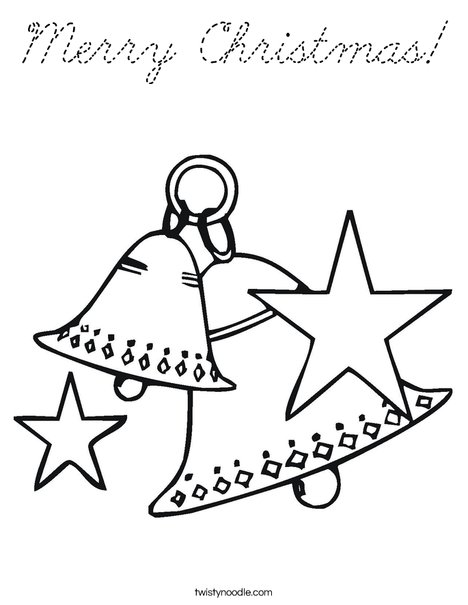 Christmas Bells Coloring Page