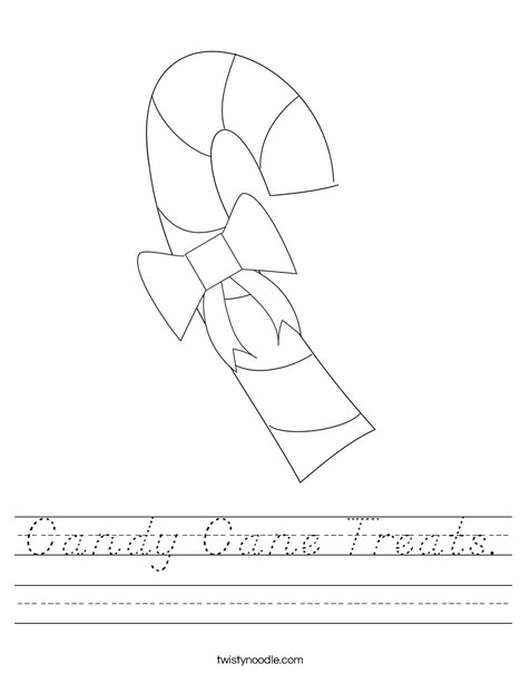 Christmas Candy Worksheet