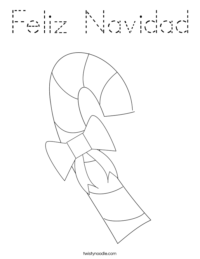 Feliz Navidad Coloring Page