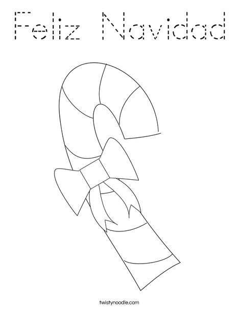 Christmas Candy Coloring Page