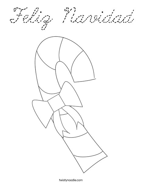 Christmas Candy Coloring Page