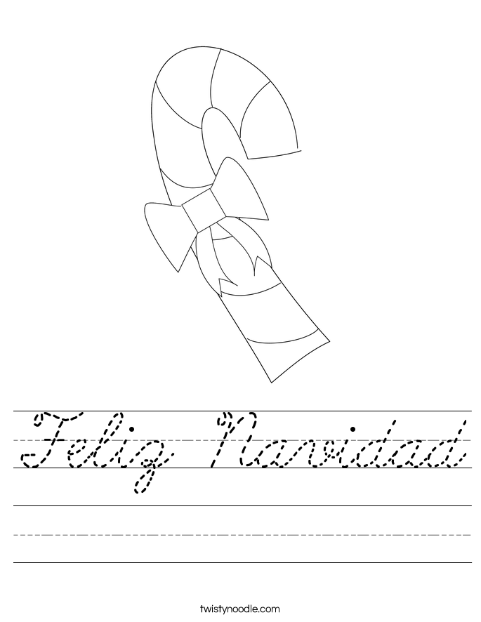 Feliz Navidad Worksheet