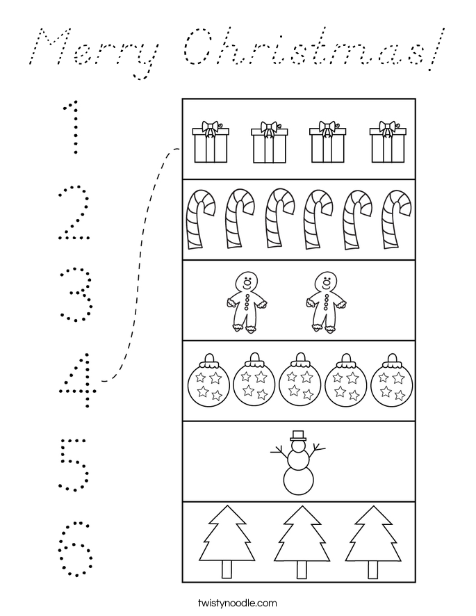 Merry Christmas! Coloring Page