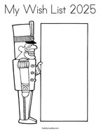 My Wish List 2025 Coloring Page