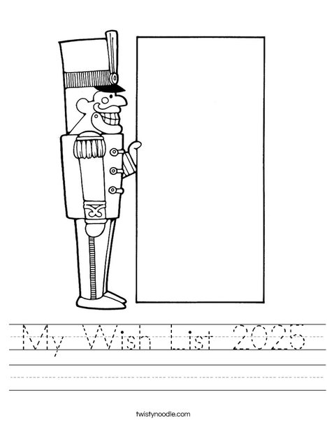 Christmas Nutcracker Worksheet