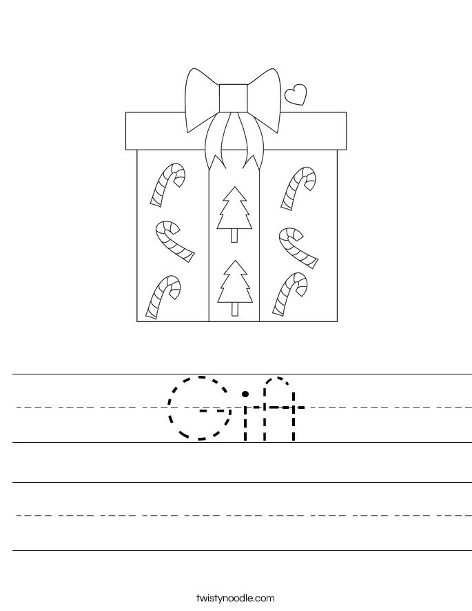 Gift Worksheet - Twisty Noodle