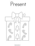  Present Coloring Page