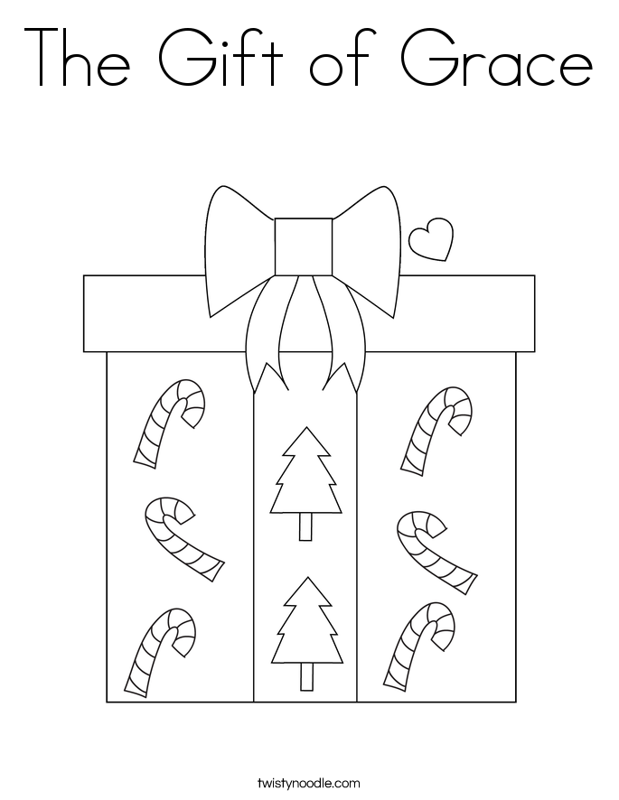 The Gift of Grace Coloring Page