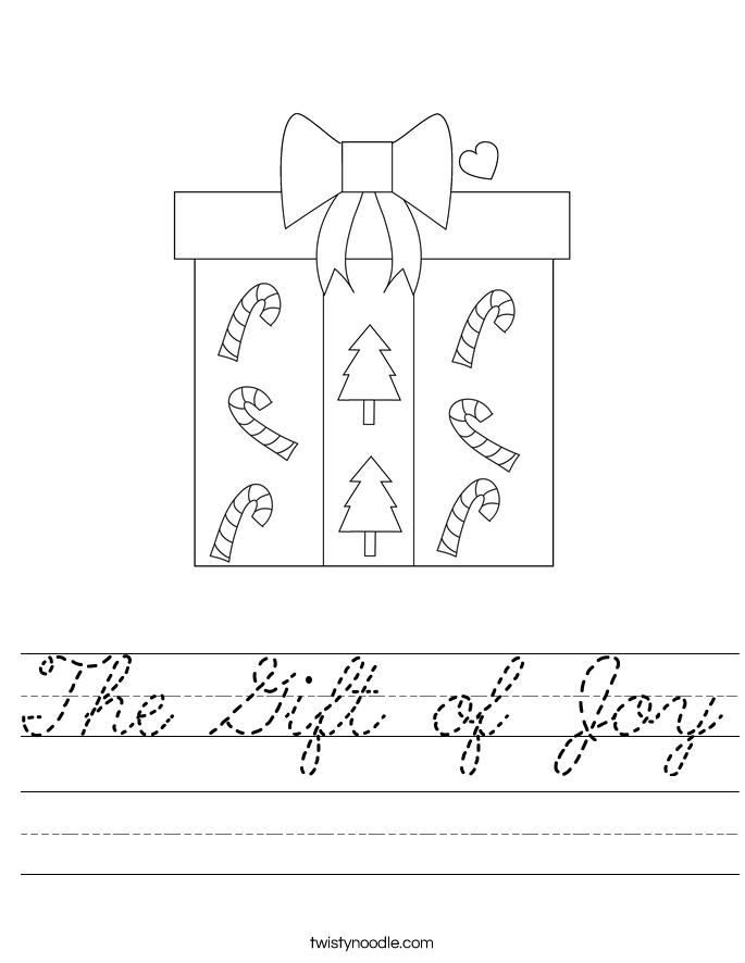 The Gift of Joy Worksheet