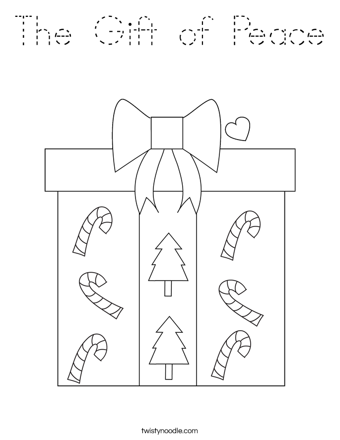 The Gift of Peace Coloring Page