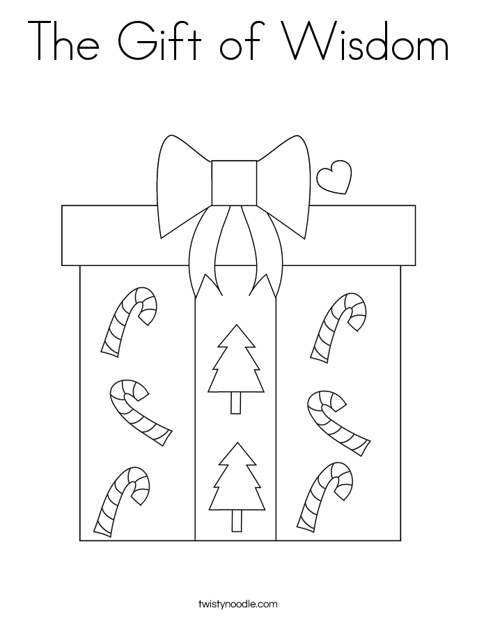 The Gift of Wisdom Coloring Page