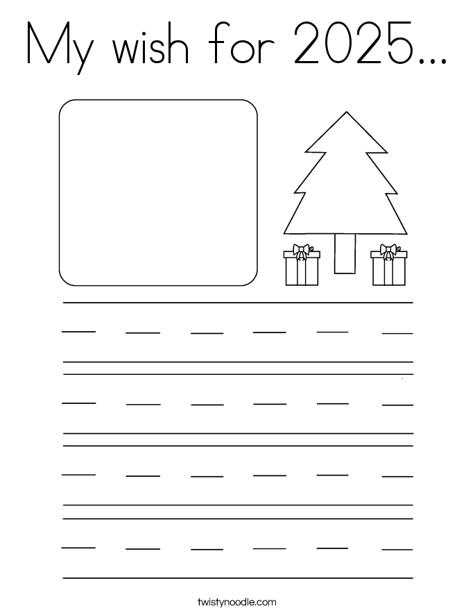 My wish for 2025... Coloring Page
