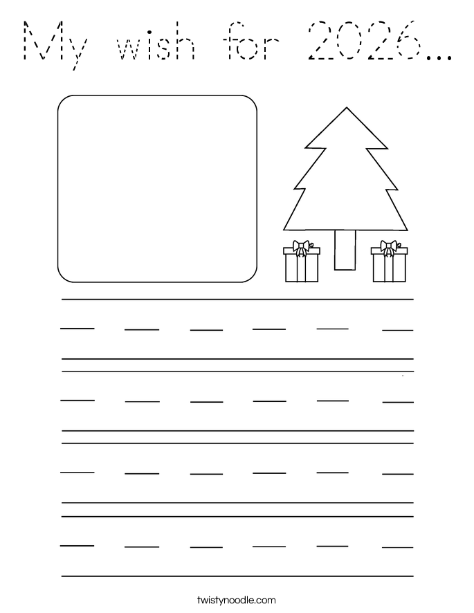 My wish for 2026... Coloring Page