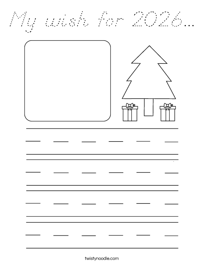 My wish for 2026... Coloring Page