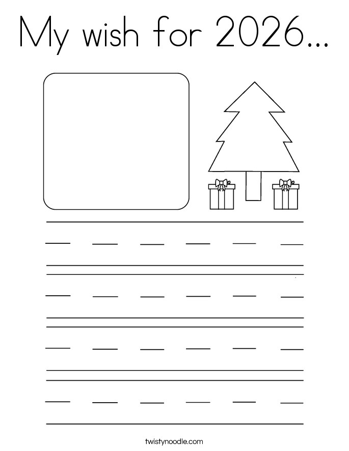 My wish for 2026... Coloring Page