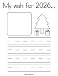 My wish for 2026... Coloring Page