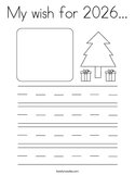 My wish for 2026 Coloring Page