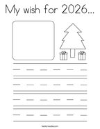 My wish for 2026 Coloring Page