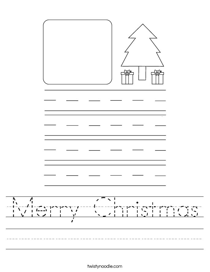 Merry Christmas Worksheet