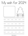My wish for 2024 Coloring Page