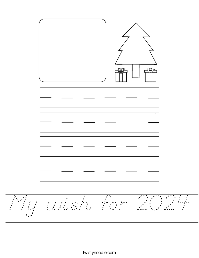 My wish for 2024 Worksheet