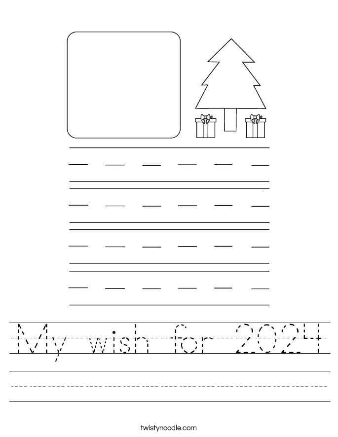 My wish for 2024 Worksheet