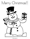 Merry Christmas!! Coloring Page