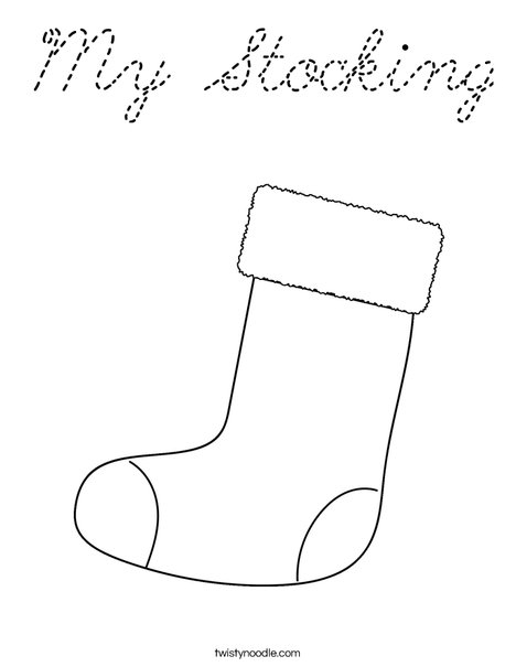 Christmas Stocking Coloring Page