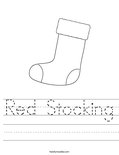 Red Stocking Worksheet