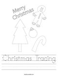 Christmas Tracing Worksheet
