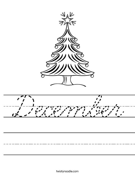 Christmas Tree 2 Worksheet