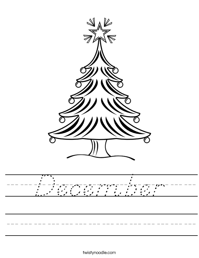 December Worksheet