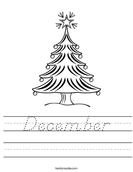 Christmas Tree 2 Worksheet