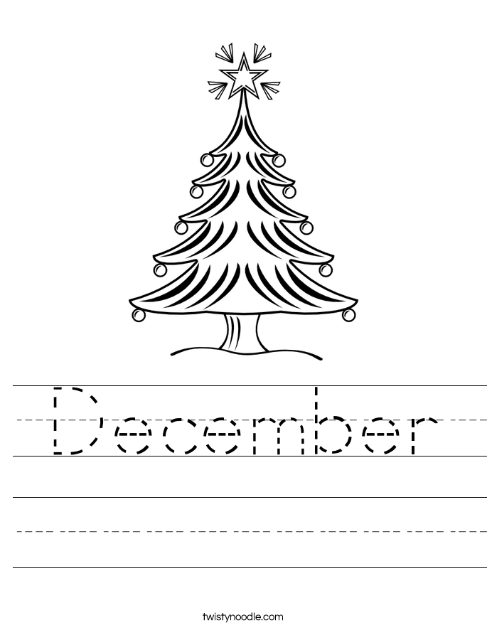 December Worksheet