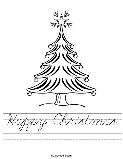 Christmas Tree 2 Worksheet