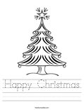 Happy Christmas Worksheet
